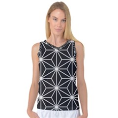 Black And White Pattern Women s Basketball Tank Top by Valentinaart