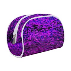 Magenta Waves Flow Series 2 Make Up Case (small) by DimitriosArt