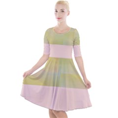 Janet 1 Quarter Sleeve A-line Dress by Janetaudreywilson