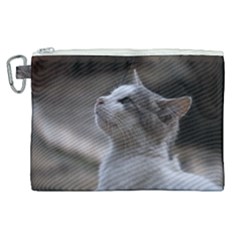 Kitty Canvas Cosmetic Bag (xl) by DimitriosArt