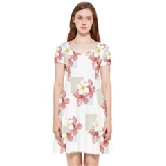 Floral Inside Out Cap Sleeve Dress by Sparkle