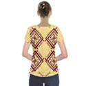 Abstract pattern geometric backgrounds   Short Sleeve Front Detail Top View2