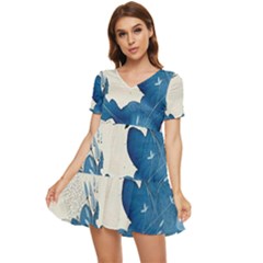 Floral Tiered Short Sleeve Babydoll Dress by Sparkle