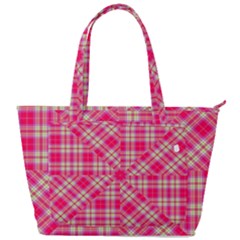 Pink Tartan-10 Back Pocket Shoulder Bag  by tartantotartanspink2