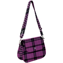 Pink Tartan 3 Saddle Handbag by tartantotartanspink2