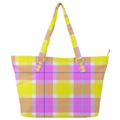Pink Tartan-8 Full Print Shoulder Bag by tartantotartanspink2