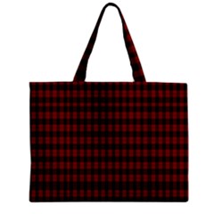 Tartan Red Zipper Mini Tote Bag by tartantotartansreddesign2