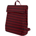 Tartan Red Flap Top Backpack View1