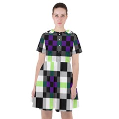 Agender Flag Plaid With Difference Sailor Dress by WetdryvacsLair