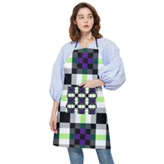 Agender Flag Plaid With Difference Pocket Apron by WetdryvacsLair