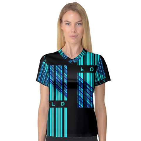 Folding For Science V-neck Sport Mesh Tee by WetdryvacsLair