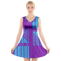 Fold At Home Folding V-neck Sleeveless Dress by WetdryvacsLair