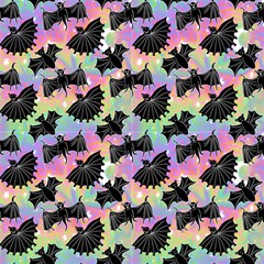 Pastel Swirl Bats by LeFaeRougeDesigns