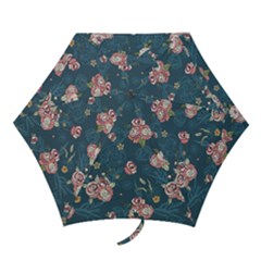 Vintage Flowers Pattern Mini Folding Umbrellas by Jancukart
