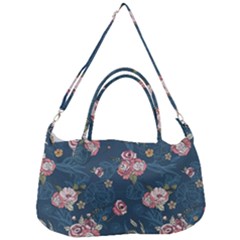 Vintage Flowers Pattern Removal Strap Handbag by Jancukart