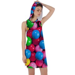 Bubble Gum Racer Back Hoodie Dress by artworkshop