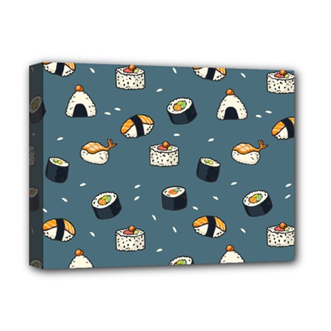 Sushi Pattern Deluxe Canvas 16  X 12  (stretched)  by Jancukart