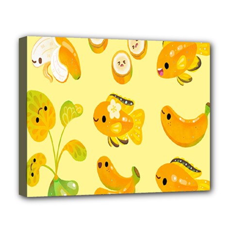 Banana Cichlid Deluxe Canvas 20  X 16  (stretched) by artworkshop