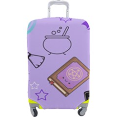 Pastel Goth Witch Purple Luggage Cover (large) by InPlainSightStyle