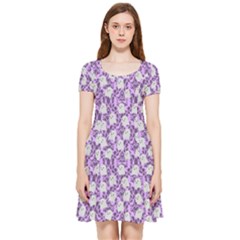 Purple Ghost Inside Out Cap Sleeve Dress by InPlainSightStyle