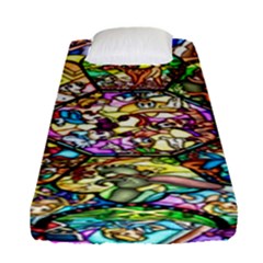 Character Disney Stained Fitted Sheet (single Size) by artworkshop