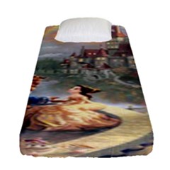 Beauty And The Beast Castle Fitted Sheet (single Size) by artworkshop