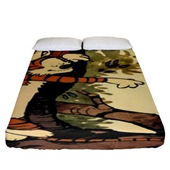 Calvin And Hobbes Fitted Sheet (california King Size) by artworkshop