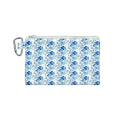 Flowers Pattern Canvas Cosmetic Bag (small) by Sparkle