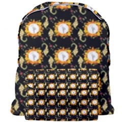 Flowers Pattern Giant Full Print Backpack by Sparkle