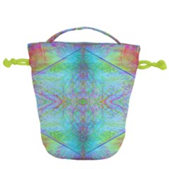 Watercolor Thoughts Drawstring Bucket Bag by Thespacecampers