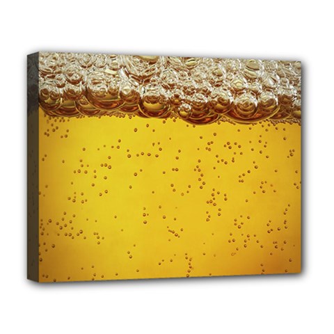 Beer-bubbles-jeremy-hudson Deluxe Canvas 20  X 16  (stretched) by nate14shop