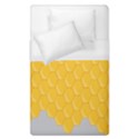 Hexagons Yellow Honeycomb Hive Bee Hive Pattern Duvet Cover (Single Size) View1
