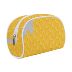 Hexagons Yellow Honeycomb Hive Bee Hive Pattern Make Up Case (small) by artworkshop