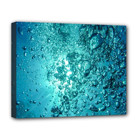 Bubbles Water Bub Deluxe Canvas 20  X 16  (stretched) by artworkshop