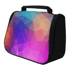 Triangles Polygon Color Full Print Travel Pouch (small) by artworkshop