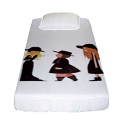American Horror Story Cartoon Fitted Sheet (single Size) by nate14shop