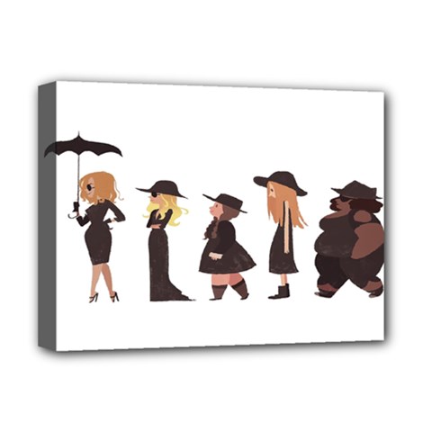 American Horror Story Cartoon Deluxe Canvas 16  X 12  (stretched)  by nate14shop