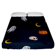 Halloween Fitted Sheet (california King Size) by nate14shop