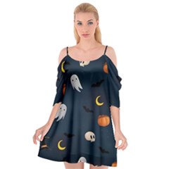 Halloween Cutout Spaghetti Strap Chiffon Dress by nate14shop
