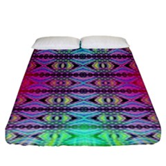 Beam Town Fitted Sheet (king Size) by Thespacecampers