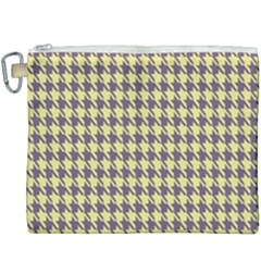Houndstooth Canvas Cosmetic Bag (xxxl) by nate14shop