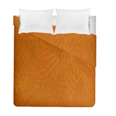 Orange Duvet Cover Double Side (full/ Double Size) by nate14shop