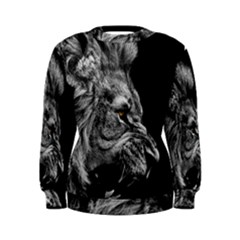 Angry Male Lion Women s Sweatshirt by Jancukart