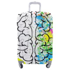 Brain-mind-psychology-idea-drawing Luggage Cover (medium) by Jancukart