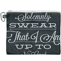 I Solemnly Swear Harry Potter Canvas Cosmetic Bag (xxxl) by nate14shop