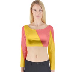 Background-a 014 Long Sleeve Crop Top by nate14shop