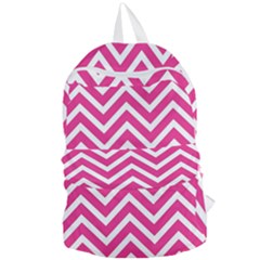 Chevrons - Pink Foldable Lightweight Backpack by nate14shop