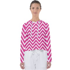 Chevrons - Pink Women s Slouchy Sweat by nate14shop