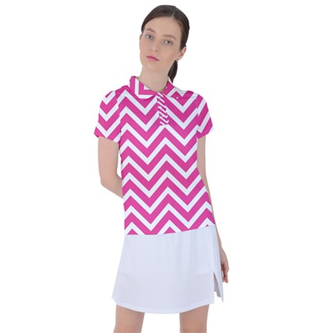 Chevrons - Pink Women s Polo Tee by nate14shop