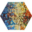 Colorful Structure Wooden Puzzle Hexagon View1
